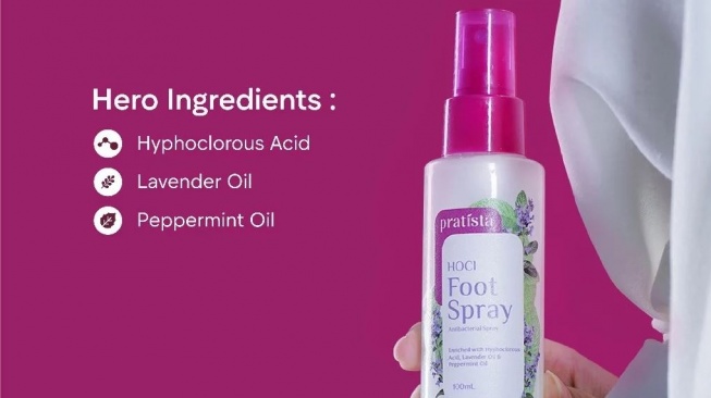 Foot spray yang bagus. (Shopee)