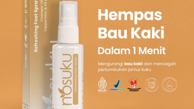 Foot spray yang bagus. (Shopee)