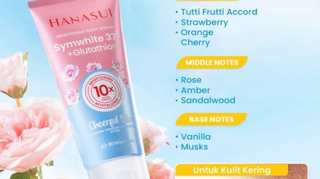 Hanasui Brightening Body Serum SPF 50 (Shopee)