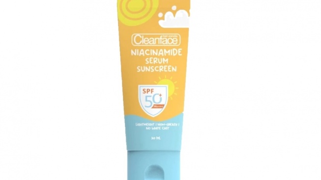 Purbasari Cleanface Niacinamide Serum Sunscreen Spf 50 (Shopee)