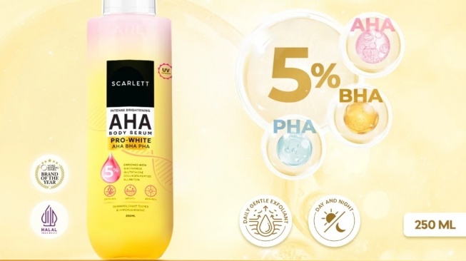 Scarlett Whitening Intense Brightening AHA Body Serum (Shopee)