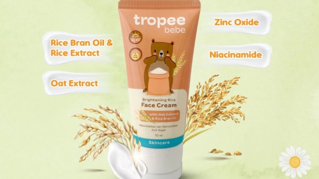Tropee Bebe Brightening Rice Face Cream (Shopee)
