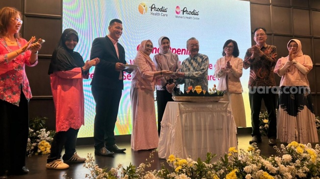 dr. Ratna Dewi Puspita Sari, Sp.OG saat Grand Opening Prodia Women's Health Centre dan Premium Service Prodia Health Care Kramat, Sabtu (20/6/2026). (Suara.com/Dini Afrianti Efendi)
