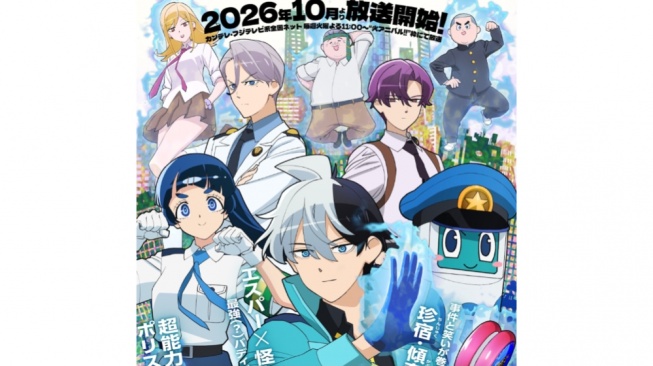 Anime Super Psychic Policeman Chojo Ungkap Karakter Utama, Tayang Oktober