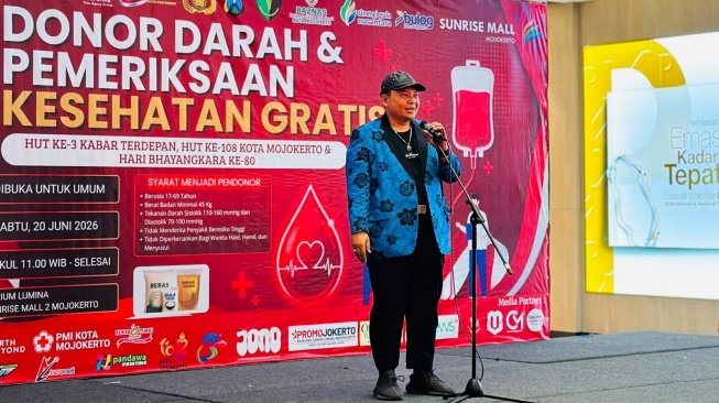Ratusan Warga Antusias Ikuti Donor Darah dan Cek Kesehatan Gratis di Sunrise Mall Mojokerto