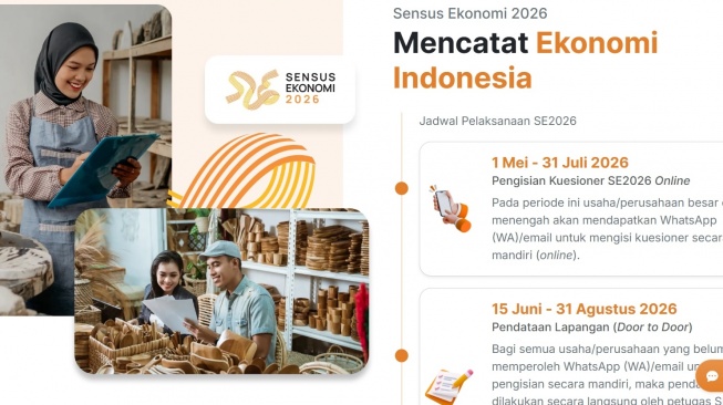 Siapa Sasaran Sensus Ekonomi 2026? Ini Daftar Lapangan Usaha yang Didata