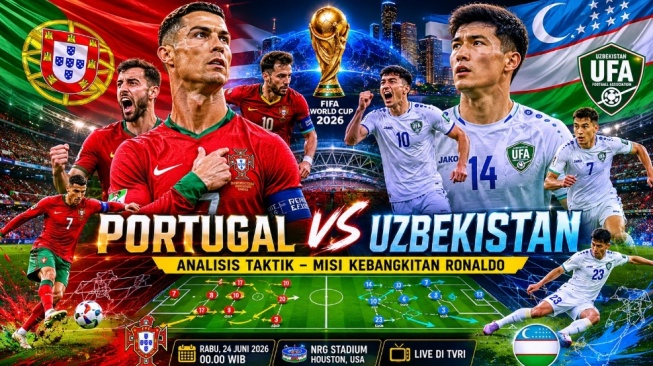 Analisis Taktik Portugal vs Uzbekistan: Misi Ronaldo CS di Piala Dunia 2026