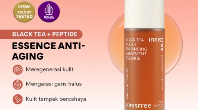 Innisfree Black Tea Youth Enhancing Treatment Essence (Shopee)