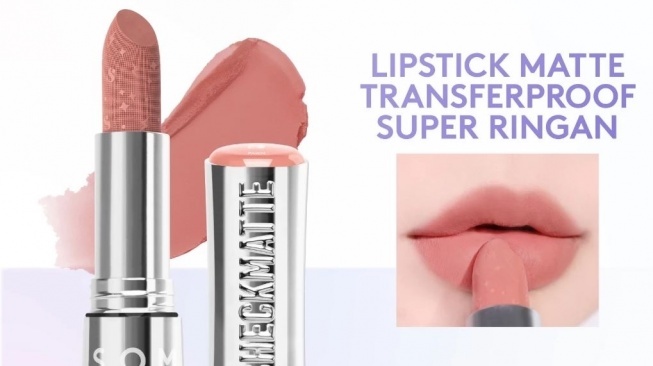 Lipstik warna pink. (Shopee)