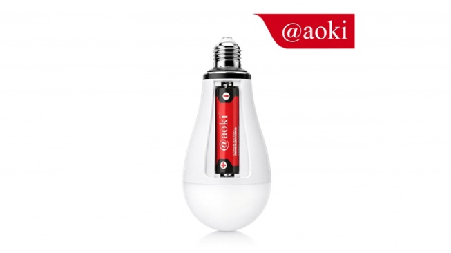AOKI Emergency LED Bulb Magic AK-5595 bohlam lampu emergency (shopee)