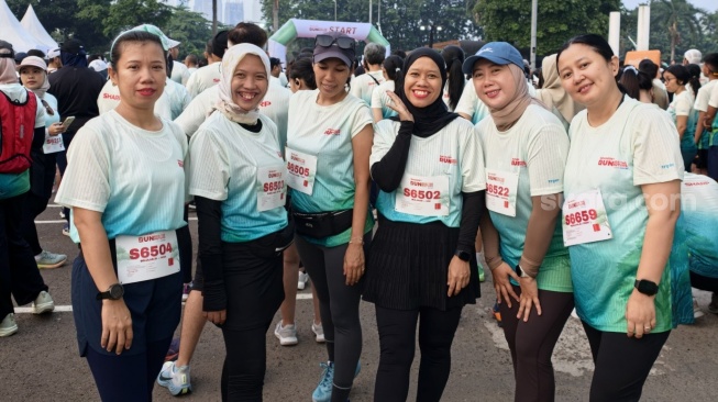 Sharp Run for The Future 2026 di Jakarta, Minggu (21/6/2026). [Suara.com/Dythia]