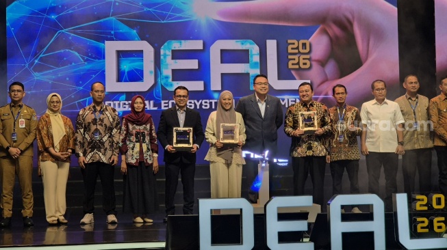 Wakil Menteri Komunikasi dan Digital, Nezar Patria dalam acara Digital Ecosystem Alignment 2026 di Jakarta Selatan, Selasa (23/6/2026).[Suara.com/Dythia]
