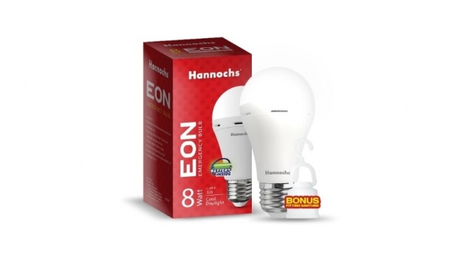 Hannochs Lampu Emergency Bohlam LED EON 8W (Shopee)