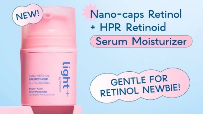 Lightplus by Wardah Moisturizer HPR Retinoid Bright + Acne Serum Moisturizer (Shopee)