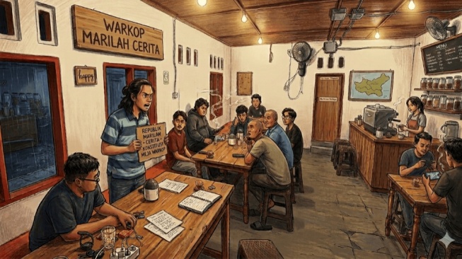 Proklamasi di Kedai Kopi: Lahirnya Republik Marilah Cerita