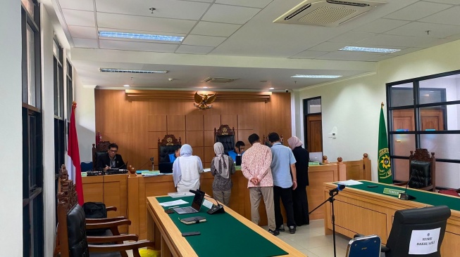 Koalisi Gugat ART menyerahkan puluhan alat bukti dalam sidang pembuktian di Pengadilan Tata Usaha Negara (PTUN) Jakarta. [isyimewa]