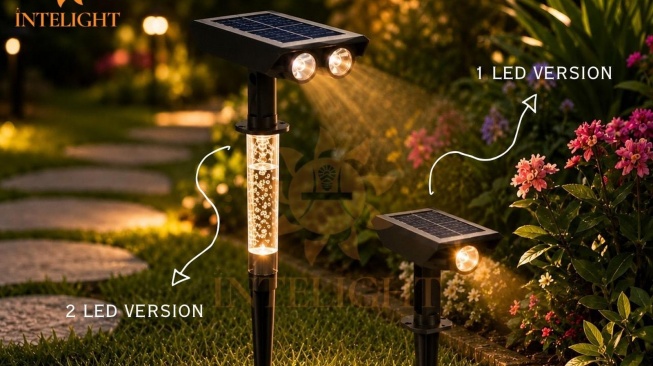 Intelight Solar Spotlight Lampu Taman Tanam