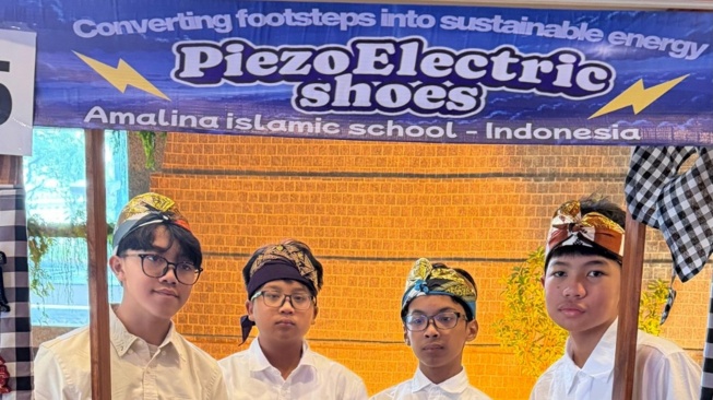 SMP Islam Amalina raih penghargaan Best Innovative Project di ESD Symposium 2026 Malaysia. [Istimewa]