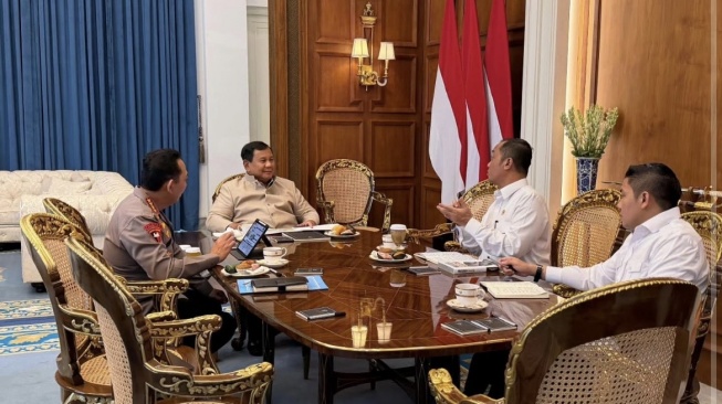 Kapolri Temui Prabowo di Istana, Stabilitas Keamanan dan Hari Bhayangkara Jadi Bahasan