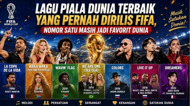 10 Lagu Piala Dunia Terbaik Sepanjang Massa, Nomor Dua Masih Favorit Dunia