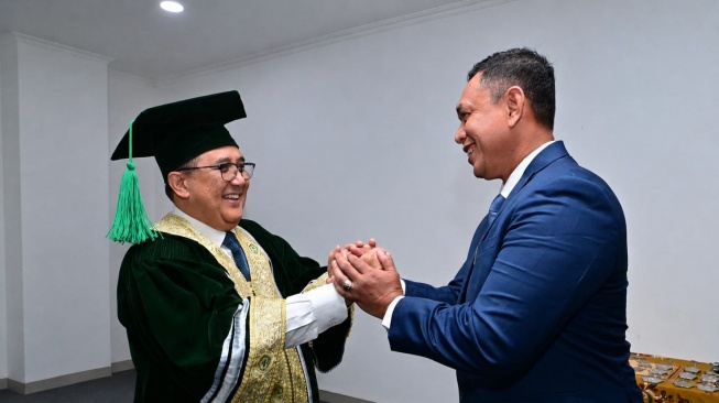 Dirut Bulog Hadiri Pengukuhan Profesor Kehormatan Anggota VII BPK RI