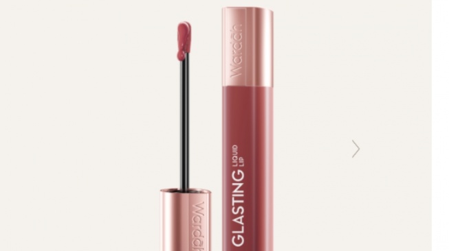 Wardah Glasting Liquid Lip - Shade 04 Rosewood Radiance.