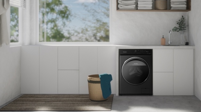 Mesin cuci Panasonic NA-V115FW1BN. [Panasonic]