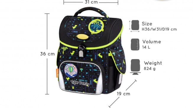 Tiger Family tas sekolah anak awet (shopee)