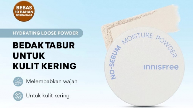 Bedak untuk kulit kering. (Shopee)