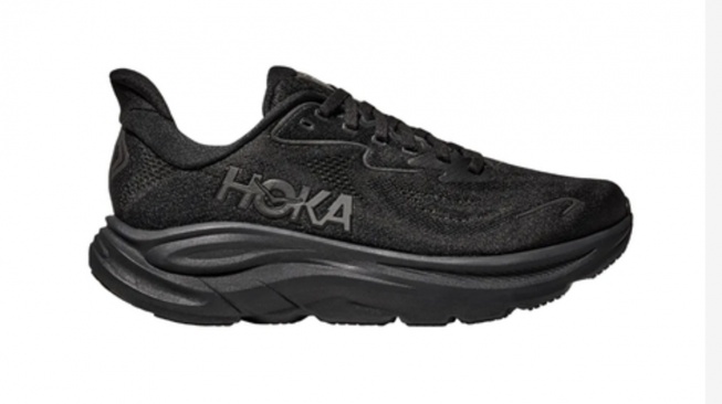 HOKA Clifton 10 Men's Running Shoes - Black/Black