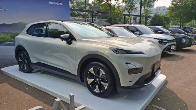 Changan Indonesia bawa mobil listrik terbaru Deepal S05 untuk pasar SUV Indonesia. (Foto: SUARA.COM/Manuel Jeghesta)