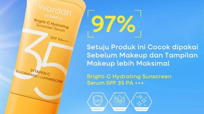 Sunscreen bebas alkohol. (Shopee)