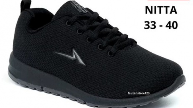 ANDO Sepatu Sekolah Original Hitam