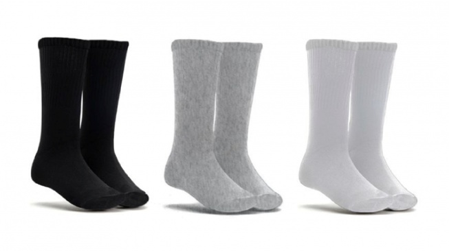 Otiv Kaos Kaki Basic Tebal kaos kaki sekolah awet (shopee)