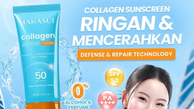 Sunscreen bebas alkohol. (Shopee)