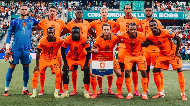 Timnas Belanda saat menghadapi Maroko dalam laga babak 32 besar Piala Dunia 2026. [Dok. IG OnsOranje]