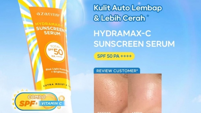 Sunscreen bebas alkohol. (Shopee)