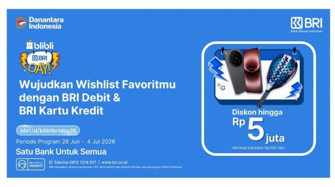 Nikmati Belanja Lebih Hemat di Blibli Lewat Deretan Promo Spesial BRIDAY