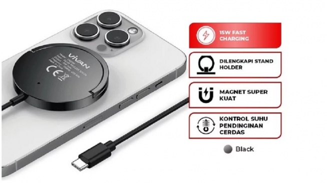 VIVAN Wireless Charger Magsafe VWC04 (Shopee)