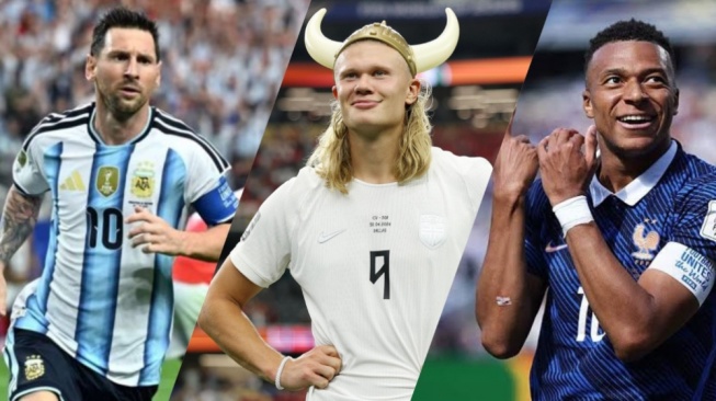 Kolase Messi, Haaland dan Mbappe (BBC Sport)