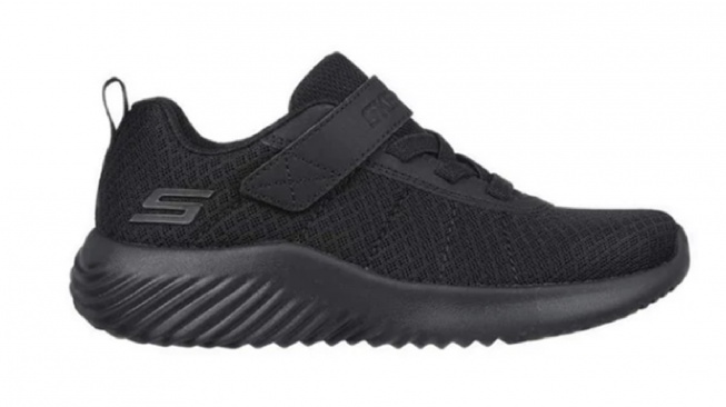 Skechers Bounder Boy's Lifestyle Shoes sepatu sekolah hitam (skechers)