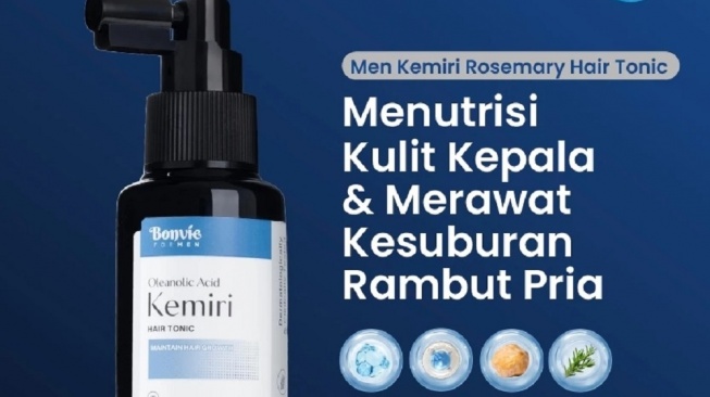 Bonvie Oleanolic Acid Kemiri Hair Tonic (Shopee)