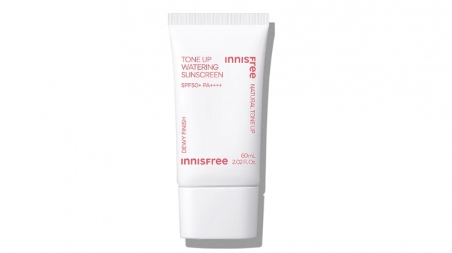 Innisfree Tone Up Watering Sunscreen SPF50+ PA++++ (Shopee)
