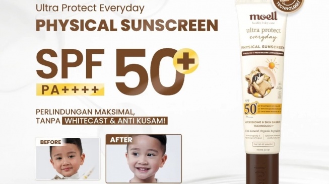 Moell Premium Physical Sunscreen (Shopee)