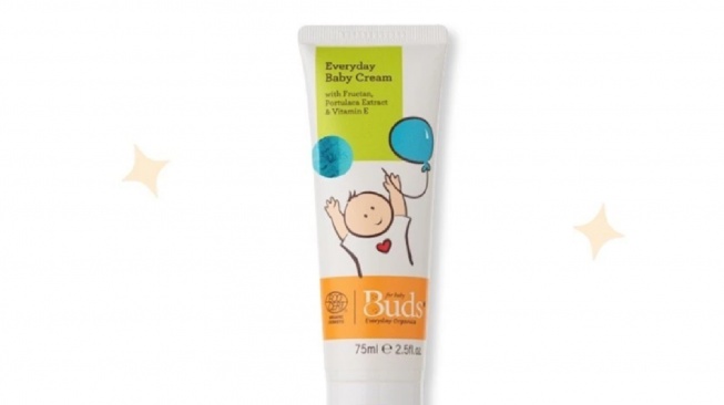 Buds Everyday Organic Baby Cream - pelembap wajah anak untuk kulit kering (shopee)