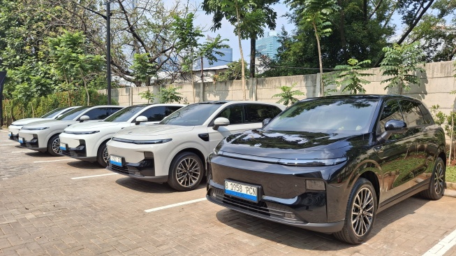Mobil listrik Leapmotor B10 yang segera dipasarkan di Indonesia. (Foto: SUARA.COM/Michele Alessandra)