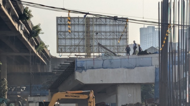 Flyover Latumenten Ditargetkan Beroperasi Akhir 2026. (Suara.com/Adiyoga)
