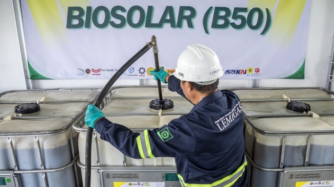 Kewajiban penggunaan BBM B50 berlaku mulai 1 Juli 2026. [Antara]