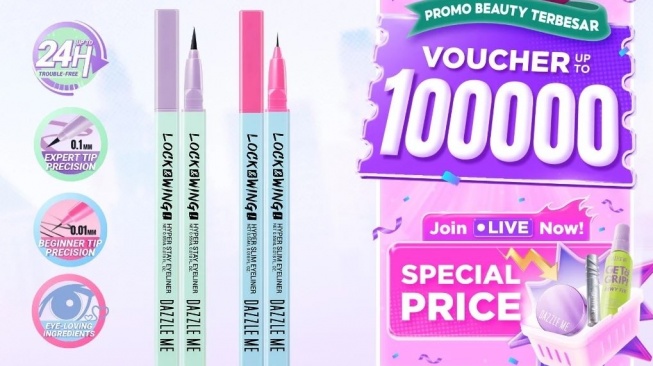 Rekomendasi eyeliner. (Shopee)