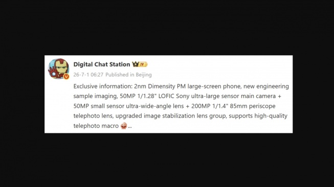 Bocoran Vivo X500 Pro Max. [Gizmochina] 